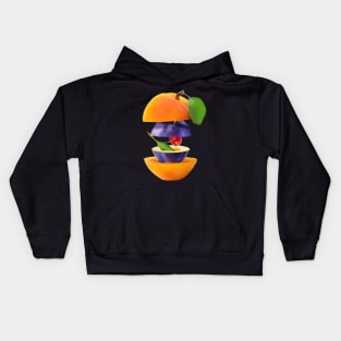 Apricot Plum Cherry Gifts Vegetarian Kids Hoodie